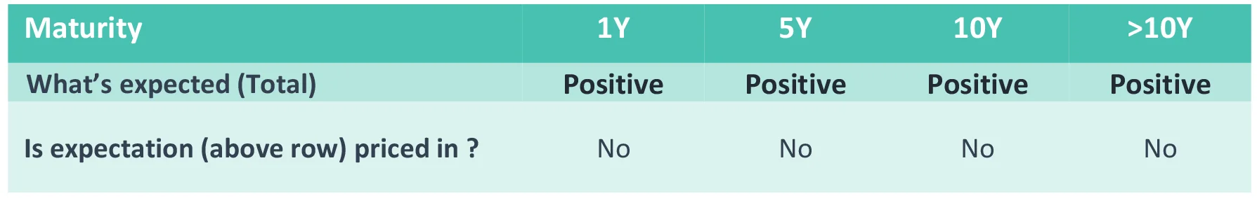 Maturity - Expectations Maturity - Expectations