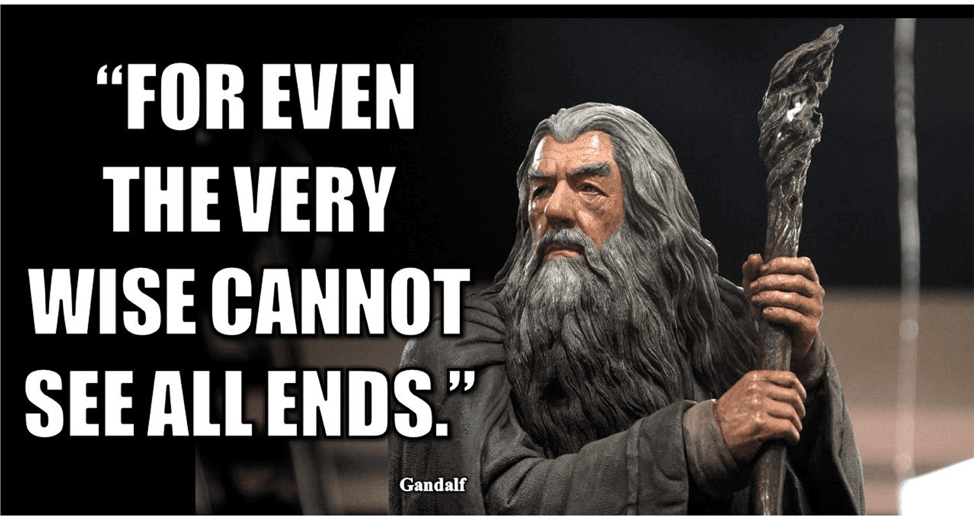 For even the very wise cannot see all ends